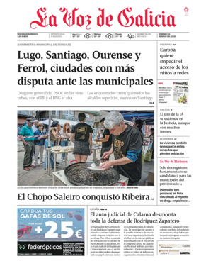 Cover of La Voz de Galicia (Barbanza)