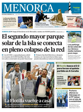 Cover of Menorca Diario Insular