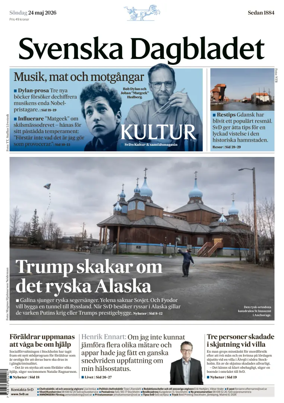 Cover of Svenska Dagbladet