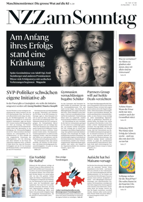 Cover of Neue Zurcher Zeitung Sunday