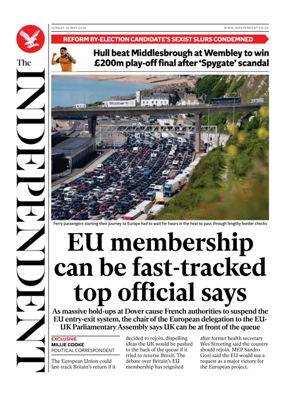 Cover of The Independent
