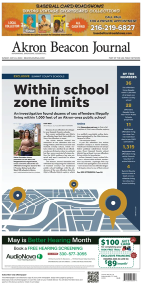 Cover of Akron Beacon Journal