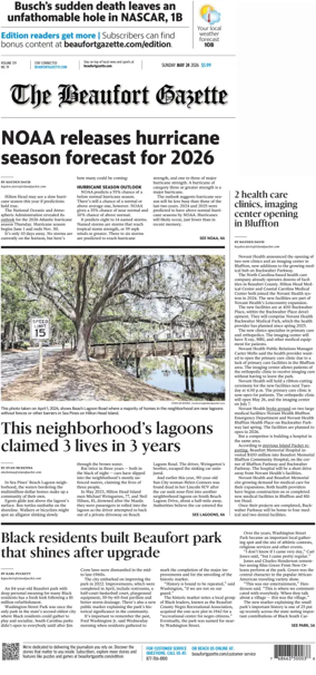 Cover of Beaufort Gazette (Sunday)