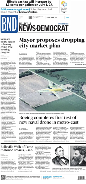 Cover of Belleville News-Democrat (Sunday)