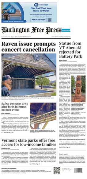 Cover of Burlington Free Press