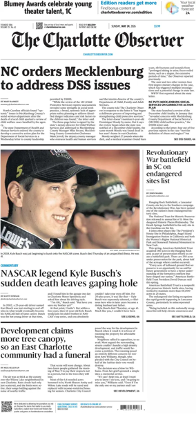 Cover of The Charlotte Observer (Sunday)