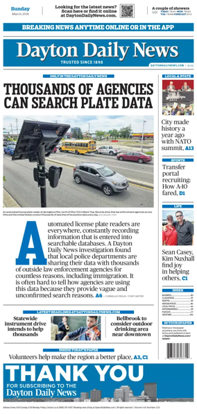 Cover of Dayton Daily News