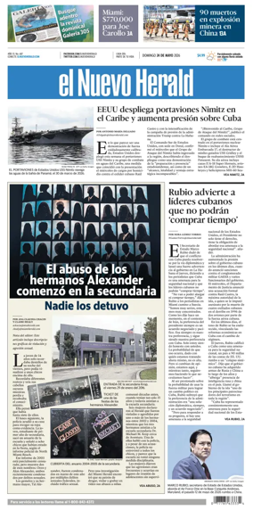Cover of El Nuevo Herald (Sunday)