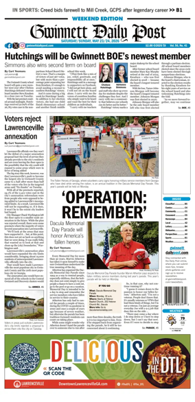 Cover of Gwinnett Daily Post
