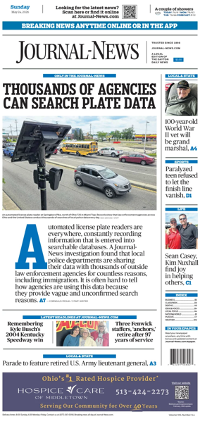 Cover of Hamilton Journal News