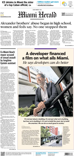 Cover of Miami Herald (Sunday)