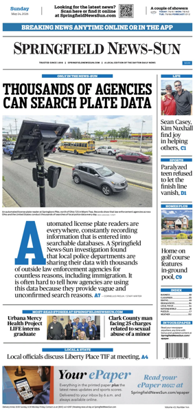 Cover of Springfield News-Sun