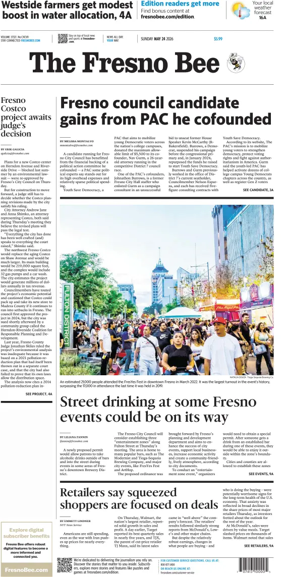 Cover of The Fresno Bee (Sunday)