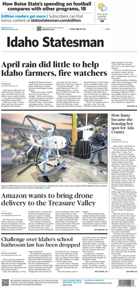 Cover of The Idaho Statesman (Sunday)
