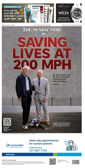 Cover of The Indianapolis Star