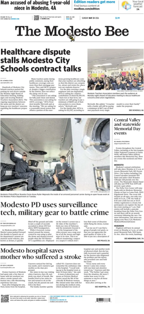 Cover of The Modesto Bee (Sunday)