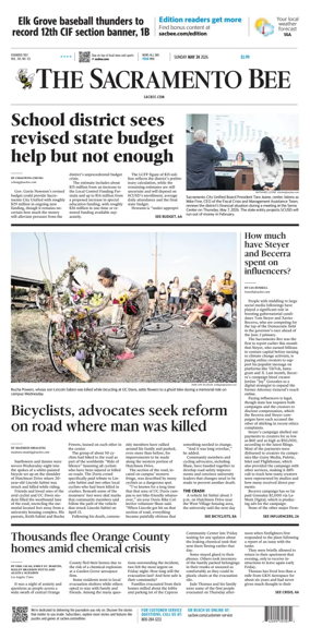 Cover of The Sacramento Bee (Sunday)