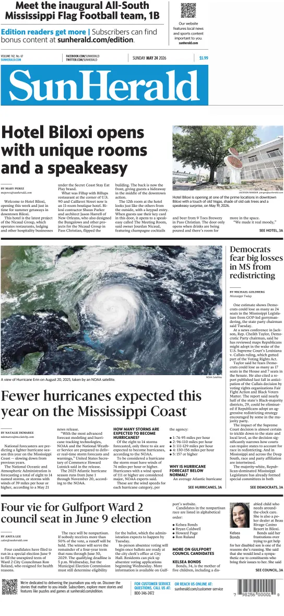 Cover of The Sun Herald (Sunday)