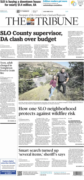 Cover of The Tribune (SLO) (Sunday)