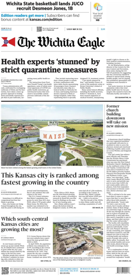 Cover of The Wichita Eagle (Sunday)