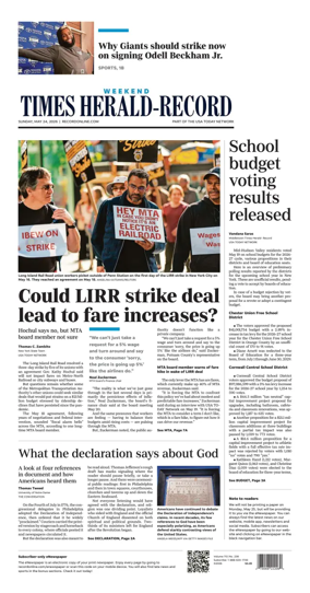 Cover of Times Herald-Record