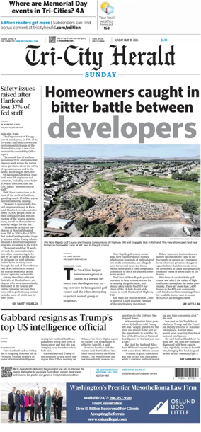 Cover of Tri-City Herald (Sunday)