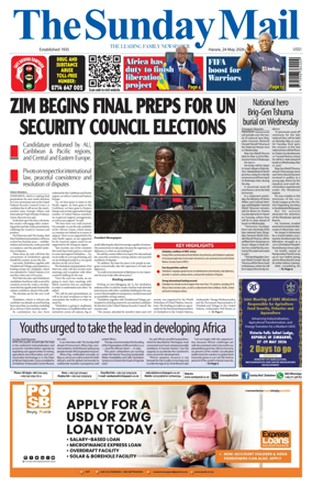 Cover of The Sunday Mail (Zimbabwe)