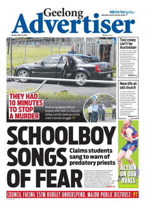 Cover of Geelong Advertiser