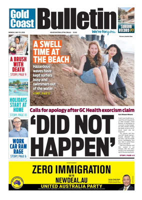 Cover of The Gold Coast Bulletin