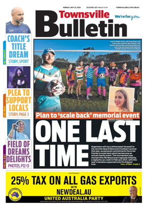 Cover of Townsville Bulletin