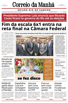 Cover of Jornal Correio da Manha