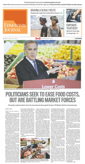 Cover of Edmonton Journal