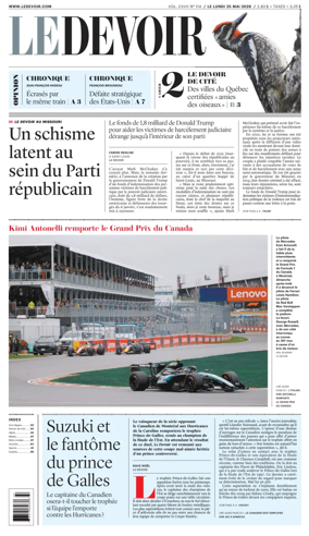 Cover of Le Devoir