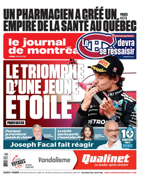 Cover of Le Journal de Montreal