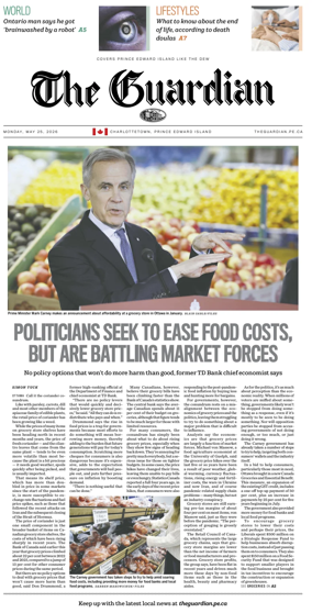 Cover of The Guardian (Charlottetown)