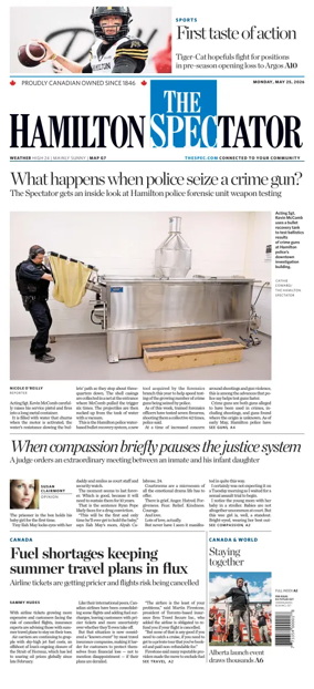 Cover of The Hamilton Spectator