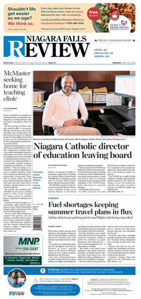 Cover of The Niagara Falls Review