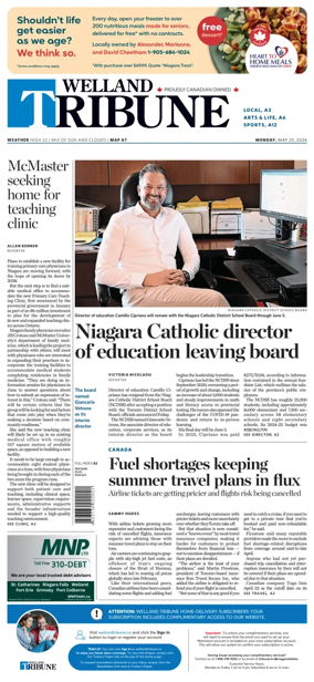 Cover of The Welland Tribune
