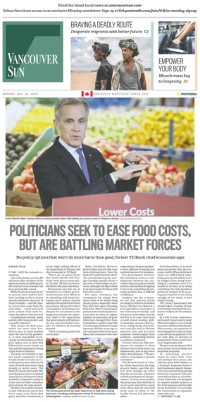 Cover of Vancouver Sun