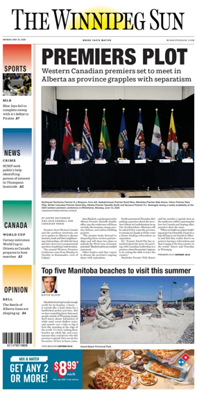 Cover of Winnipeg Sun