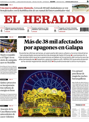 Cover of El Heraldo (Colombia)