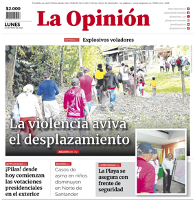 Cover of La Opinion