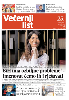 Cover of Vecernji list BiH