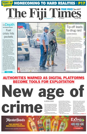 Cover of The Fiji Times