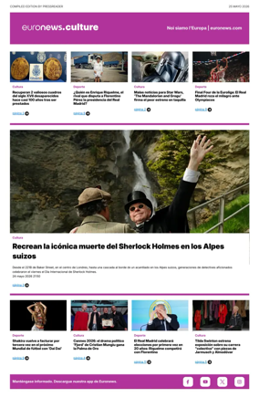 Cover of Euronews Culture and Sport (Spanish) Compiled Edition