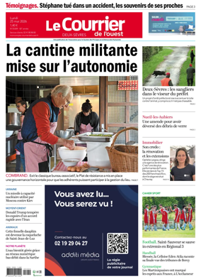 Cover of Le Courrier de l’Ouest (Deux-Sevres)