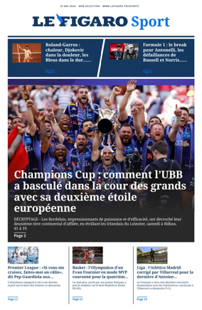 Cover of Le Figaro Sport