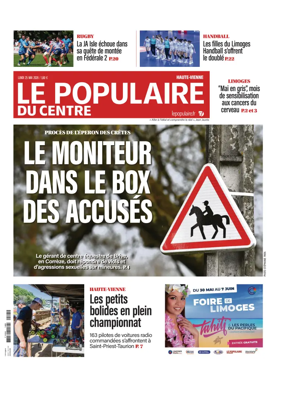 Cover of Le Populaire du Centre (Haute-Vienne)