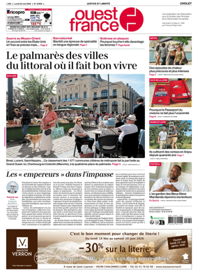 Cover of Ouest France (Cholet)