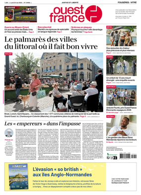 Cover of Ouest-France (Fougeres Vitre)